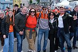 Armagh fans brave the weather to enjoy their team winning out over Monaghan at Clones in extra time. Photograph: Columba O'Hare/ Newry.ie - Ulster Final 2026 Armagh V Monaghan at Clones