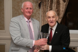 Kieran Shields, Chairman presents the Pat O&rsquo;Hanlon Hall of Fame Award to John Moley at the St Killian&rsquo;s GAC Annual Dinner Dance in the Canal Court, Newry. Photograph: Columba O'Hare/ Newry.ie - St Killian's GAC Annual Dinner 2026