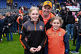 Armagh fans brave the weather to enjoy their team winning out over Monaghan at Clones in extra time. Photograph: Columba O'Hare/ Newry.ie - Ulster Final 2026 Armagh V Monaghan at Clones