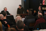Anthony Russells creation 'The Trial of Padraig Pearse' is conducted in the wonderful surroundings of Finegan & Son Caf&eacute; in Newry. Organised by the Old Newry Society the Trial was conducted by members of Newpoint Players with the audience the Jury on the night. Photograph: Columba O'Hare/ Newry.ie - 'The Trial of Padraig Pearse' at Finegan & Son