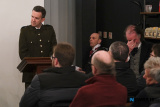 Anthony Russells creation 'The Trial of Padraig Pearse' is conducted in the wonderful surroundings of Finegan & Son Caf&eacute; in Newry. Organised by the Old Newry Society the Trial was conducted by members of Newpoint Players with the audience the Jury on the night. Photograph: Columba O'Hare/ Newry.ie - 'The Trial of Padraig Pearse' at Finegan & Son