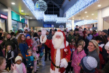 Santa Claus arrived at the Buttercrane Shopping Centre in Newry on Friday to a great welcome. Pictured are just some of the visitors that turned out to meet him. Photograph: Columba O'Hare/ Newry.ie  - Santa arrives at Buttercrane Shopping Centre 2023