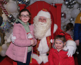 Santa Claus arrived at the Buttercrane Shopping Centre in Newry on Friday to a great welcome. Pictured are just some of the visitors that turned out to meet him. Photograph: Columba O'Hare/ Newry.ie  - Santa arrives at Buttercrane Shopping Centre 2023