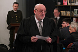 Anthony Russells creation 'The Trial of Padraig Pearse' is conducted in the wonderful surroundings of Finegan & Son Caf&eacute; in Newry. Organised by the Old Newry Society the Trial was conducted by members of Newpoint Players with the audience the Jury on the night. Photograph: Columba O'Hare/ Newry.ie - 'The Trial of Padraig Pearse' at Finegan & Son