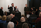 Anthony Russells creation 'The Trial of Padraig Pearse' is conducted in the wonderful surroundings of Finegan & Son Caf&eacute; in Newry. Organised by the Old Newry Society the Trial was conducted by members of Newpoint Players with the audience the Jury on the night. Photograph: Columba O'Hare/ Newry.ie - 'The Trial of Padraig Pearse' at Finegan & Son