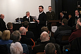 Anthony Russells creation 'The Trial of Padraig Pearse' is conducted in the wonderful surroundings of Finegan & Son Caf&eacute; in Newry. Organised by the Old Newry Society the Trial was conducted by members of Newpoint Players with the audience the Jury on the night. Photograph: Columba O'Hare/ Newry.ie - 'The Trial of Padraig Pearse' at Finegan & Son