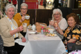 Kathleen Moore, Liz Smyth, Liz Parsons and Hilda Glymond  pictured at a Swingtime Afternoon Tea this afternoon in the Costa Pod at Buttercrane to mark International Women&rsquo;s Day (Saturday 8 March) - Swingtime Afternoon Tea @ Buttercrane