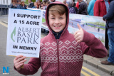 The Albert Basin Park Campaign gets off to a great start in April with a rally outside Newry Town Hall. Photograph: Columba O'Hare/ www.newry.ie - 2017 in Photographs