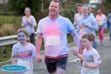 Enjoying Newry's very first Colour Run at Greenbank Industrial Estate. Photograph: Columba O'Hare - Newry Colour Run