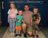 Niall Smyth and daughter Aveen and sons Conor and Ronan at the Newry Credit Union 60th Anniversary celebrations. - Newry Credit Union 60th Birthday celebrations