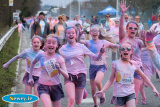 Enjoying Newry's very first Colour Run at Greenbank Industrial Estate. Photograph: Columba O'Hare - Newry Colour Run