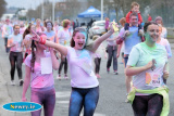 Enjoying Newry's very first Colour Run at Greenbank Industrial Estate. Photograph: Columba O'Hare - Newry Colour Run