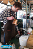 Graeme Finegan, Finegan and Son demonstrating the art of coffee at Newry Food Festival. Photograph: Columba O'Hare - Newry Food Festival 2016