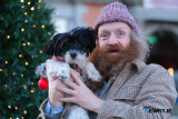 Mark Pearce reunited with Max in December after his dog was discovered many miles away in Ardee after going missing 8 days earlier. Photograph: Columba O'Hare/ Newry.ie - 2023 - A Year in Pictures