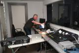 Declan McConaghy, Sound and Lighting at Newpoint Players production of Ghetto at Newry Drama Festival. Photograph: Columba O'Hare/ Newry.ie  - Newry Drama Festival 2025