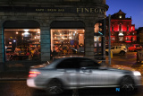 Finegan and Son and Newry Town Hall positively glowing. Photograph: Columba O'Hare/ Newry.ie - 2023 - A Year in Pictures
