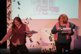 Rosemary Drama Groups production of Can You Ever Forgive Me at Newry Drama Festival. Photograph: Columba O'Hare/ Newry.ie - Newry Drama Festival 2025