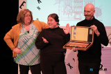 Rosemary Drama Groups production of Can You Ever Forgive Me at Newry Drama Festival. Photograph: Columba O'Hare/ Newry.ie - Newry Drama Festival 2025