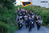 Members of the Commons Cumberland Orange Lodge and the Commons Silver Band make their way from the Commons Orange Hall to meet the other bands in the 12 July Parade on the Belfast Road in Newry. Photograph: Columba O'Hare/ Newry.ie  - Commons Cumberland 12 July 2023 Parade into Newry
