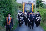 Members of the Commons Cumberland Orange Lodge and the Commons Silver Band make their way from the Commons Orange Hall to meet the other bands in the 12 July Parade on the Belfast Road in Newry. Photograph: Columba O'Hare/ Newry.ie  - Commons Cumberland 12 July 2023 Parade into Newry