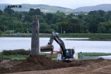 To officially mark the starting of work on the Narrow Water Bridge at Cornamucklagh, Co Louth Taoiseach Simon Harris and T&aacute;naiste Miche&aacute;l Martin visited the site today along with Stormont Minister for Infrastructure John O'Dowd and other guests. Photograph: Columba O'Hare/ Newry.ie  - Taoiseach visits Narrow Water Bridge site