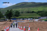 To officially mark the starting of work on the Narrow Water Bridge at Cornamucklagh, Co Louth Taoiseach Simon Harris and T&aacute;naiste Miche&aacute;l Martin visited the site today along with Stormont Minister for Infrastructure John O'Dowd and other guests. Photograph: Columba O'Hare/ Newry.ie  - Taoiseach visits Narrow Water Bridge site