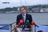 To officially mark the starting of work on the Narrow Water Bridge at Cornamucklagh, Co Louth Taoiseach Simon Harris and T&aacute;naiste Miche&aacute;l Martin visited the site today along with Stormont Minister for Infrastructure John O'Dowd and other guests. Photograph: Columba O'Hare/ Newry.ie  - Taoiseach visits Narrow Water Bridge site