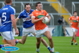 Armagh's Stefan Campbell races away from Laois's Conor Meredith at Round 2A of the All Ireland Football qualifiers. Photograph: Columba O'Hare - Armagh v Laois June 2016