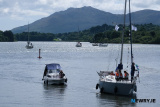 A flotilla of boats sail through Victoria Lock and up Newry Ship Canal as part of 2023 Carlingford Cruising Week. Photograph: Columba O'Hare/ Newry.ie - Carlingford Cruise Week Newry trip