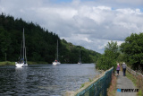 A flotilla of boats sail through Victoria Lock and up Newry Ship Canal as part of 2023 Carlingford Cruising Week. Photograph: Columba O'Hare/ Newry.ie - Carlingford Cruise Week Newry trip