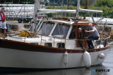 A flotilla of boats sail through Victoria Lock and up Newry Ship Canal as part of 2023 Carlingford Cruising Week. Photograph: Columba O'Hare/ Newry.ie - Carlingford Cruise Week Newry trip