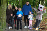 Denise and Sean Havern with children Logan, Sean and Ava at the Head Injury Support fundraiser at Derrymore Woods on Sunday. Photograph: Columba O'Hare/ Newry.ie  - Head Injury Support Haunted Halloween Walk at Derrymore Woods
