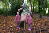 Katie Rose and Emily Morris from Bessbrook at the Head Injury Support fundraiser at Derrymore Woods on Sunday. Photograph: Columba O'Hare/ Newry.ie  - Head Injury Support Haunted Halloween Walk at Derrymore Woods