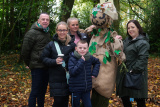 Ronan and Michelle McCorry with children Eabha, Ellie and Ethan at the Head Injury Support fundraiser at Derrymore Woods on Sunday. Photograph: Columba O'Hare/ Newry.ie  - Head Injury Support Haunted Halloween Walk at Derrymore Woods