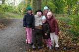 Roisin Toal from Newry with children Eabha, Fiadh and Fianna at the Head Injury Support fundraiser at Derrymore Woods on Sunday. Photograph: Columba O'Hare/ Newry.ie  - Head Injury Support Haunted Halloween Walk at Derrymore Woods