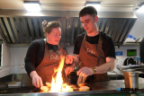 Preparing a 'Feast' at Newry Market in February 23. Photograph: Columba O'Hare/ Newry.ie - 2023 - A Year in Pictures