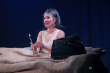  Treasa Davey, Newpoint Players playing Winnie in Samuel Beckett&rsquo;s &ldquo;Happy Days&rdquo; It won accolades at A.D.C.I. and A.U.D.F. festivals all over Ireland for Newpoint. Photograph: Columba O'Hare/ Newry.ie  - 2023 - A Year in Pictures