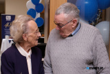 Sr Agnes chats to Hale Williams the first person to avail of Cuan Mhuire when it opened in 1984 - Cuan Mhuire Newry 40th Anniversary