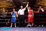 Tj Waite, Ormeau Road beat Ben Nelson, Townland in the Flyweight 52kg at the Ulster Elite Boxing Championship Finals in Bellinis, Newry. Photograph: Columba O'Hare - Ulster Elite Boxing Final November 2015