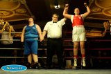 Caroline Connolly, Mourne G-G beat Maeve McCarron, Carrigart in the Super Heavyweight 81+kg at the Ulster Elite Boxing Championship Finals in Bellinis, Newry. Photograph: Columba O'Hare - Ulster Elite Boxing Final November 2015