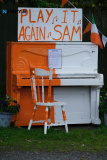 The Armagh colours are appearing everywhere coming up to this weekends All Ireland Final. Photograph: Columba O'Hare/ Newry.ie - Armagh's Orange and White makeover 2024