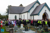 Seamus Mallon is laid to rest in the graveyard at St James' Church, Mullaghbrack. Photograph: Columba O'Hare/ Newry.ie - Seamus Mallon Funeral