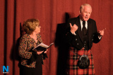Newry Drama Festival Chairperson Maire Donaghey and Adjudicator Brian Marjoribanks. Photograph: Columba O'Hare/ Newry.ie - Newry Drama Festival 2019