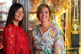 Aine Owens and Catherine McGinn at the 1742 Lounge. - Opening of 1742 Lounge at Canal Court Hotel and Launch of 'The White Era' from Rachel Morgan 