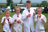 Leah Lester, Sarah-Jane Lester, Jack Wilson an dSusan McCullough enjoying an ice cream at Newry Show.  - Newry Show 2025