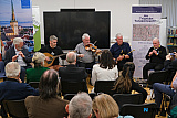 The music session in full swing at Gael&aacute;ras included from left: Tom Mulligan, Ants Johannson, Gerry O'Connor, Neillidh Mulligan and Tommy Fegan. Photograph: Columba O'Hare/ Newry.ie  - Reel to Revolution film launch at Gael&aacute;ras Mhic Ardghail of Ireland and Estonia Trad Music Exchange in 1988