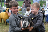 Conlaoch and Cahair Laverty, Kilcoo having fun in the Young Handler section at Newry Show. Photograph: Columba O'Hare/ Newry.ie  - Newry Show 2025