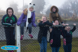 Cheering on Shane O'Neill's. Photograph: Columba O'Hare - Shane O'Neill's v Parnell's All Ireland  Intermediate Ladies Football Semi Final