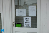 Signs outside shops in the midst of the Coronavirus pandemic. Even though these were taken just at the weekend, circumstances have already changed for many of the premises shown. Photograph: Columba O'Hare/ Newry.ie - Signs of the Times - Coronavirus Pandemic