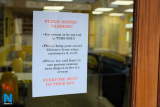 Signs outside shops in the midst of the Coronavirus pandemic. Even though these were taken just at the weekend, circumstances have already changed for many of the premises shown. Photograph: Columba O'Hare/ Newry.ie - Signs of the Times - Coronavirus Pandemic